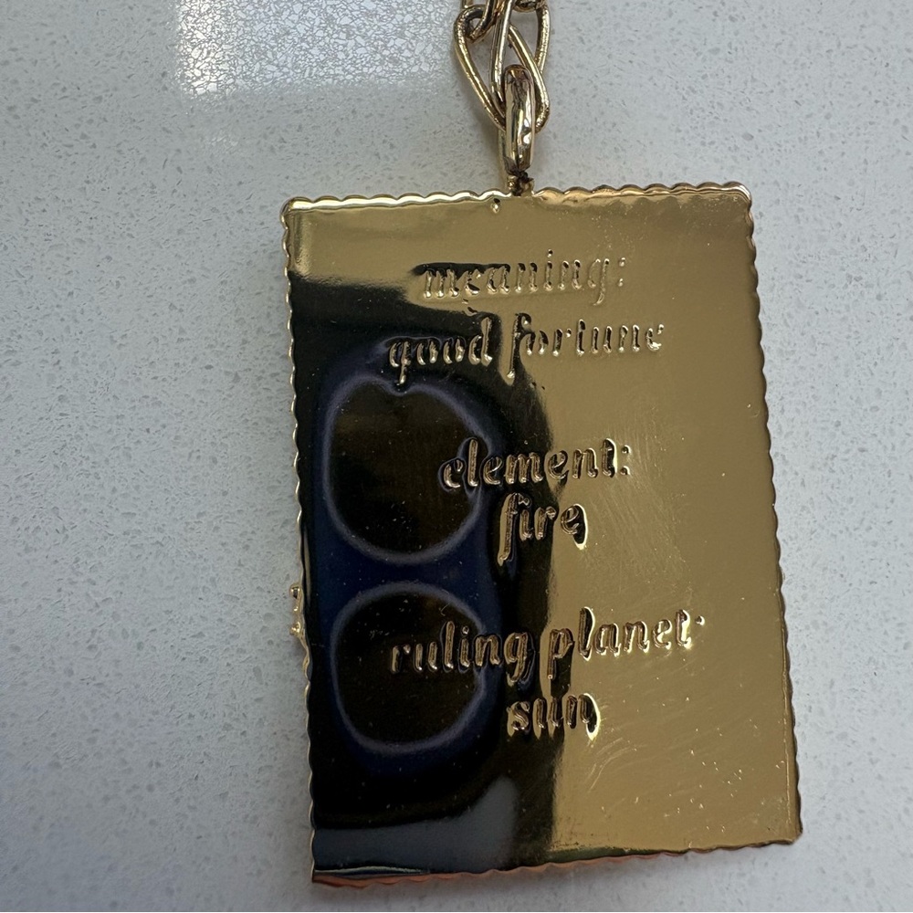 Baublebar The Sun Pendant Necklace - Gold Enamel - Picture 6 of 9